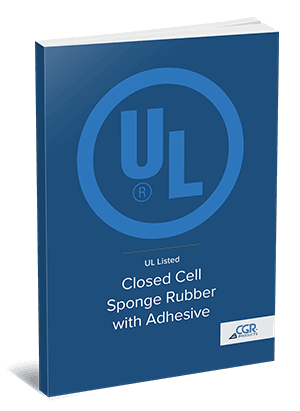 UL Listed Closed Cell Sponge Rubber with Adhesive
