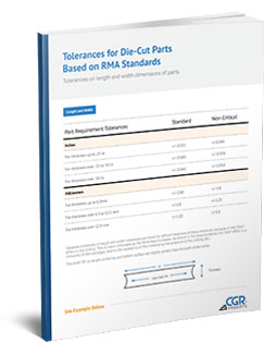 Tolerances for Your Die-Cut Part
